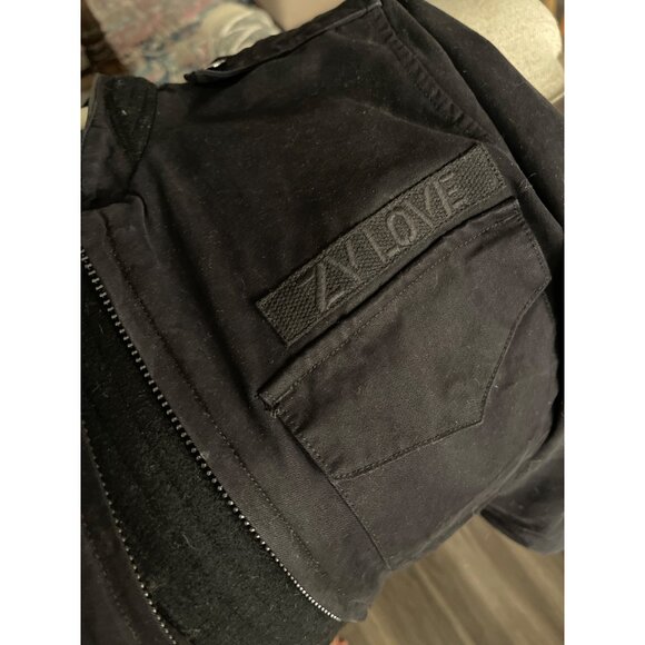 Zadig & Voltaire Embroidered Broken Heart Moto Jacket Small - Picture 7 of 9